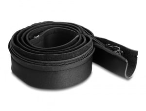 DeLOCK Neopren-Kabelmantel, elastisch mit Reißverschluss, 1,5 m x 100 mm, schwarz