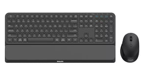 Philips 6000-serien SPT6607B/26 tangentbord Medföljande mus Universell RF-trådlös + Bluetooth QWERTZ Tysk Svart