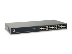 LevelOne GEP-2651 przełącznik sieciowy Zarządzany L3 Gigabit Ethernet (10/100/1000) Obsługa PoE Czarny