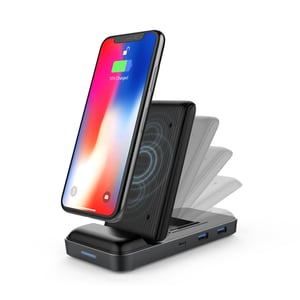 HYPER HyperDrive 7.5W Smartfon Czarny Bezprzewodowe ładowanie Wewnętrzna