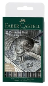 Faber-Castell 167171 Filzstift Schwarz, Grau 1 Stk.