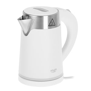 Adler AD 1372W czajnik elektryczny 0,6 l 800 W Metaliczny, Biały