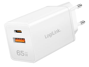 LogiLink PA0371 Ladegerät für mobile Geräte, universell, weiß, Wechselstrom, Schnellladung, intern