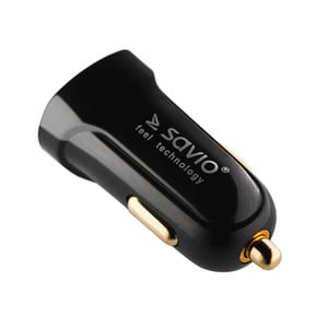 Savio SA-05/B Portable Device Charger, Universal, Black, Cigarette Lighter, Fast Charging, Automatic