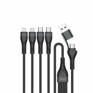 4smarts 541023 kabel USB 1,2 m USB A/USB C USB C/Micro USB-A/Lightning 15 W Czarny