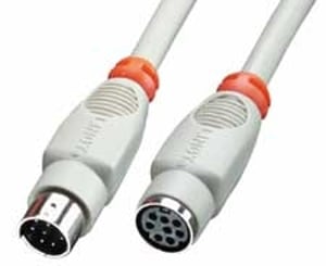 Lindy Apple Mac Serial Port Extension Cable, 2m serial cable, Gray