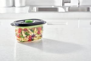 FoodSaver FFC022X pojemnik do przechowywania żywności Owalny Pudełko 1,2 l Czarny, Przezroczysty 1 szt.