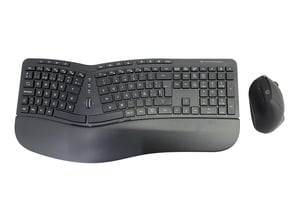 Conceptronic ORAZIO02ES Keyboard with Included Mouse, Office RF Wireless, QWERTY, Spanish, Black