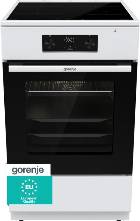 Gorenje GEIT5C60WPG Kuchenka wolnostojąca Prąd elektryczny Płyta indukcyjna strefowa Biały