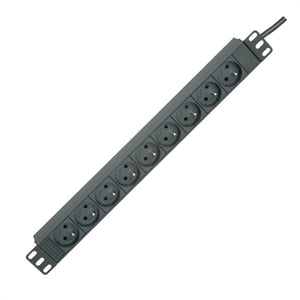 ROLINE 19.07.1626 PDU Power Distribution Unit, 9 x Power Outlets, Black