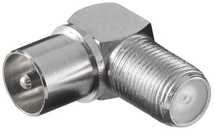 Goobay 12236 F-Typ-Koaxialstecker, 10 Stück, 75 Ω