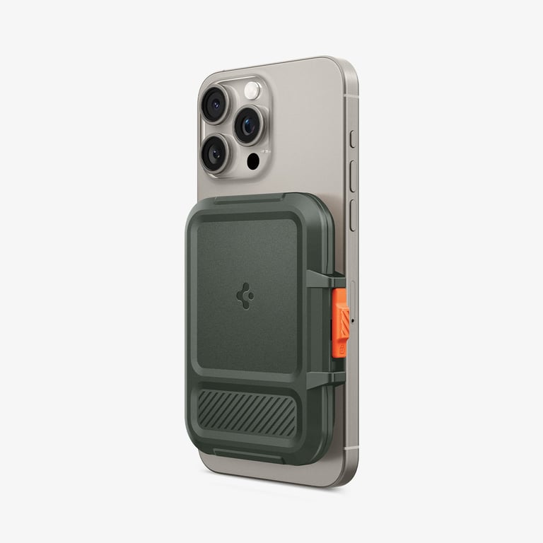 Spigen MagSafe Card Holder Lock Fit (MagFit) Zielony