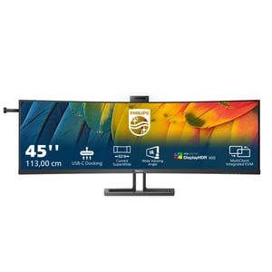 Philips 6000 series 45B1U6900CH/00 monitor komputerowy 113 cm (44.5") 5120 x 1440 px UltraWide Dual Quad HD LED Czarny
