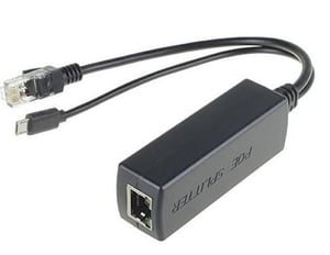 Microconnect MC-POESPLITTER Netzwerkverteiler, PoE-Unterstützung, schwarz