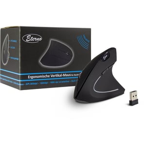 Inter-Tech KM-206R myszka Biuro Oburęczny RF Wireless Optyczny 1600 DPI