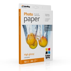 Colorway PG200050A4 A4 Photo Paper, White Gloss