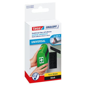 TESA 55224-00000-02 rzepa Czarny 1 szt.
