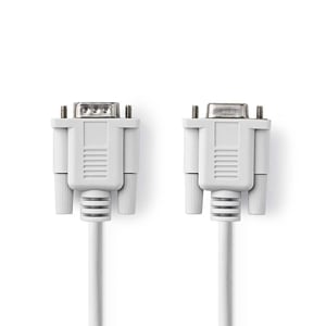 Nedis CCGP52010IV20 2 m VGA (D-Sub) cable, Ivory