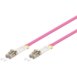 Goobay LC-LC OM4 InfiniBand / Fiber Optic Cable, 5 m, Pink