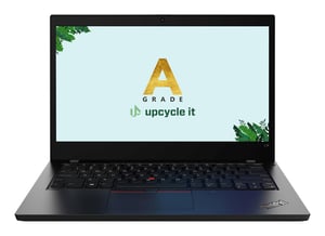 Upcycle it Lenovo ThinkPad L14 G1 (Renoverad) En bärbar dator med Intel® Core™ i5 i5-10210U, 35,6 cm (14") Full HD, 16 GB DDR4-SDRAM, 512 GB SSD, Windows 11 Pro, Skandinavien, svart