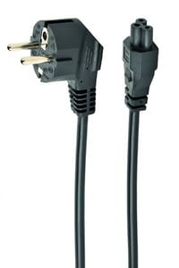 Gembird PC-186-ML12-0.5M Power Cable, Black, 0.5 m, CEE 7/7, C5 Panel