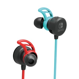 Hori Earbuds Pro Kopfhörer-Set, kabelgebunden, Over-Ear, In-Ear, Gaming, Blau, Rot