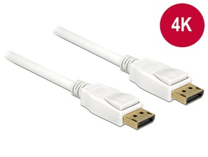 DeLOCK 1m, 2xDisplayPort DisplayPort Biały
