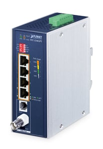 PLANET IVC-234GPT Netzwerk-Extender Sender und Empfänger Aluminium, Blau