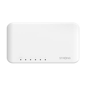 Strong SW5000P Gigabit-Ethernet-Netzwerk-Switch (10/100/1000) Weiß