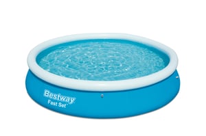 Bestway Fast Set 57273 Above-Ground Outdoor Pool Inflatable Round Pool 5377 l Blue