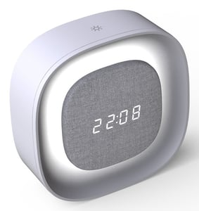 Techly IC-CLOCK-56WH Wecker Digitaler Wecker Grau, Weiß
