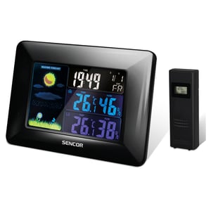 Sencor SWS 4250 Digital Weather Station, Black LCD, AC/Battery