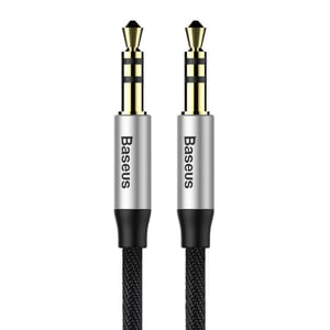 Baseus CAM30BS1 Audiokabel 1 m 3.5mm Schwarz, Silber