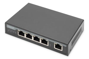 Digitus 4-portowy Gigabit 4PPoE Przedłużacz/Extender, 802.3at, 60 W