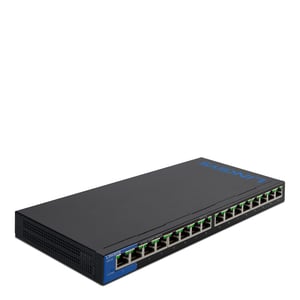 Linksys LGS116P Unmanaged L2 Gigabit-Ethernet (10/100/1000) PoE-Unterstützung Schwarz
