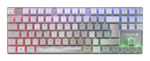 CHERRY XTRFY MX 8.2 TKL Wireless XAGA klawiatura Gaming USB + RF Wireless + Bluetooth QWERTZ Niemiecki Biały
