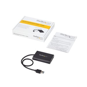 StarTech USB32DP24K60 zewnętrzna karta graficzna usb 4096 x 2160 px Czarny