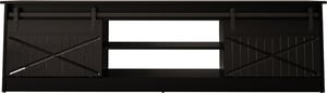Cama Szafka RTV GRANERO 200x56,7x35 czarny/czarny połysk