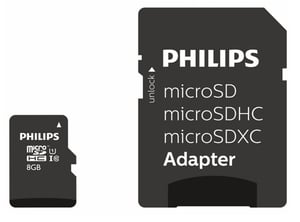 Philips FM08MP45B/00 8-GB-Flash-Speicherkarte MicroSDHC UHS-I Klasse 10
