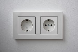 Goobay 51319 nakładka na gniazdko elektryczne Prąd przemienny Biały 5 szt.