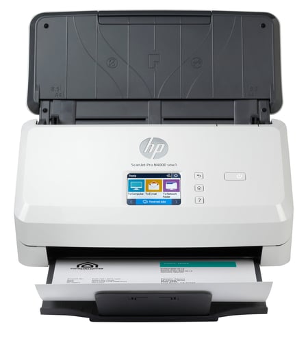 HP ScanJet Pro N4000 snw1 Skaner z podajnikiem 600 x 600 DPI A4 Czarny, Biały