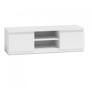 Topeshop RTV120 BIEL TV-bänk eller underhållningscenter, 0 lådor, 2 hyllor.