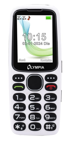 Olympia STAR 6,1 cm (2,4") 92 g Svart, Vit
