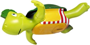 Tomy Toomies Swim n Sing Turtle Badleksak, flerfärgad