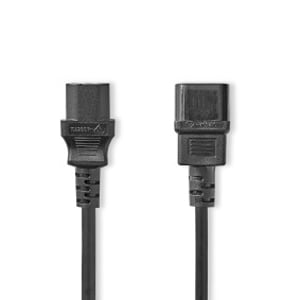 Nedis CEGL10500BK30 Power Cable, Black, 2 m, C14 plug, C13 plug