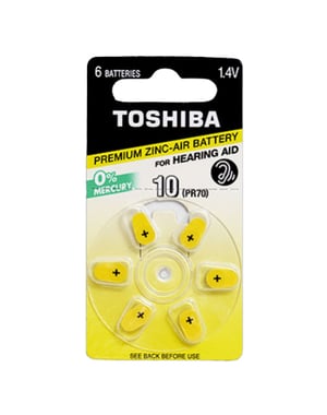 Toshiba PR70 NE DP-6 Batterie für den Hausgebrauch Einweg-Zink-Luft-Batterie