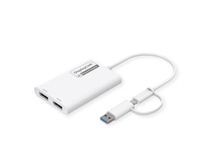 ROLINE 12.03.3207 Externe USB-Grafikkarte 3840 x 2160 px Weiß