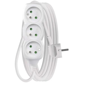 Emos 1902030508 5 m Power Strip, 3 Outlets, Indoor, White