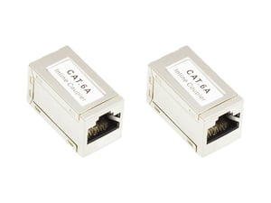 Alcasa MOD8-VM6A adapter för RJ-45-kablar, metallisk