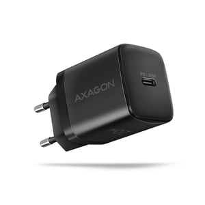 Axagon ACU-PD20 wall charger 1x QC3.0/AFC/FCP/PD type-C, 20W, svart Mobiltelefon, Smartphone, Smartwatch, Surfplatta, Universell, Se Svart Växelström Snabbladdning Inbyggd